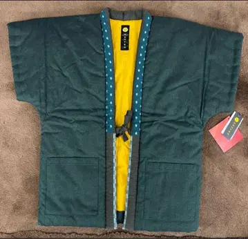 미야타 직물 미야타의 한텐 나데시코 야쓰 일본제 자수 와타이레 한텐 그린