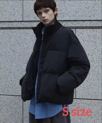 Remer 히트필 리브 넥 자켓 S 사이즈 BLACK