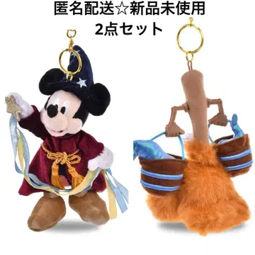 빗자루 봉제 인형 키체인 키링 미키 판타지아 85주년