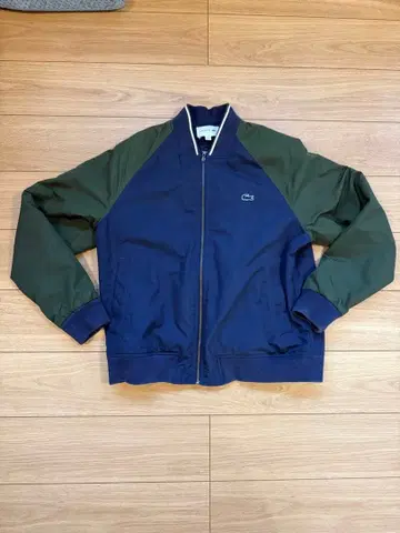 LACOSTE 집업 자켓 US L 네이비/카키
