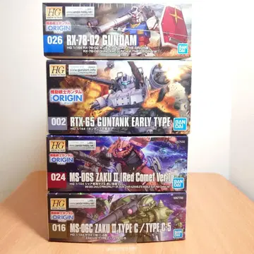 미개봉 기동전사 건담 THE ORIGIN 건담 프라모델 4세트