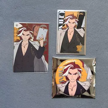 치넨 수트 캔뱃지 카드 3점