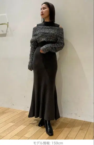 다크 그레이 니트 원피스 사이즈 S