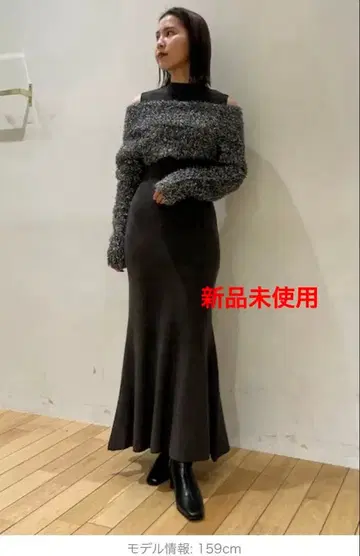 다크 그레이 니트 원피스 사이즈 S