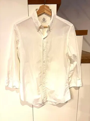 SHIPS 코튼 100% 화이트 긴팔 셔츠