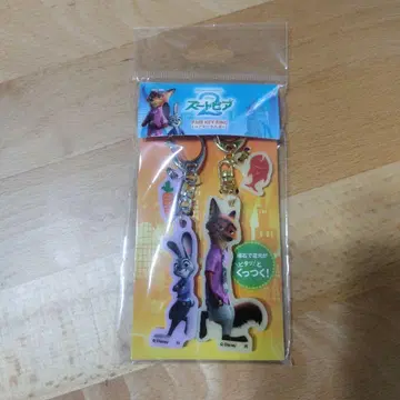 주토피아2 페어 키링 닉 주디