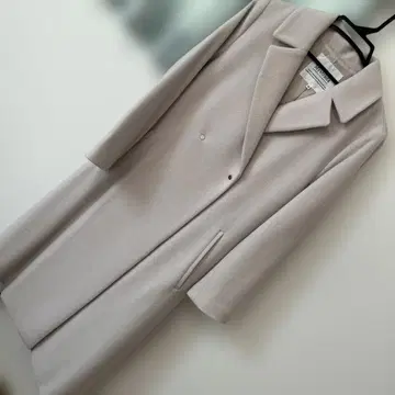 Mystrada 더블 브레스트 체스터 코트 36