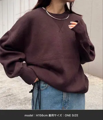 [면 100% 세탁 가능] 16가지 색상 맨투맨 스타일 볼륨 슬리브 니트