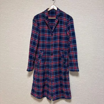 타탄 체크 롱 가디건 M size