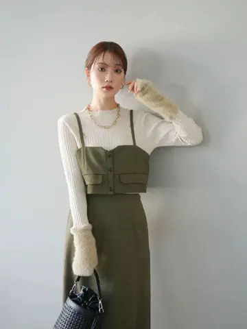 새상품 뤼미에 스웨이드 뷔스티에 외 3종 세트