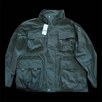 GU 지유 유틸리티 오버 사이즈 블루종 다크 그린 M