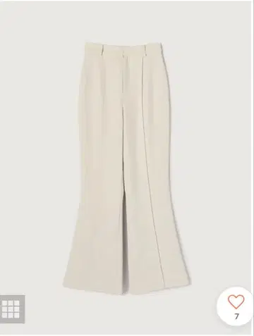 [ anuans ] 백벤츠 세미 플레어 팬츠 (BEIGE)