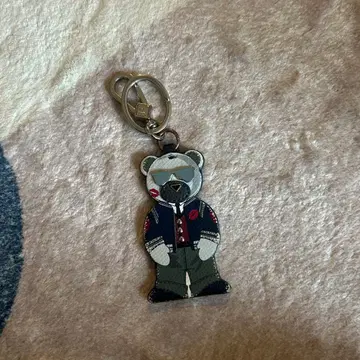 FURLA 곰 모양 키링 네이비