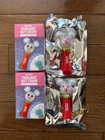 디즈니 스토어 시크릿 응원봉 키체인 미키 2개 세트