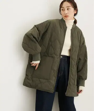 르 세르클 파 로프 블루종 퀼팅 코트