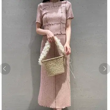 snidel 깅엄 체크 멜로우 원피스