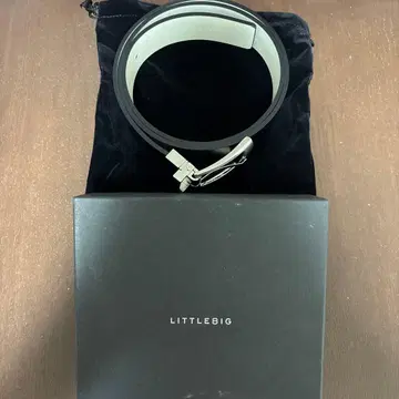 미사용 LITTLEBIG 리틀빅 리버서블 벨트 블랙 화이트