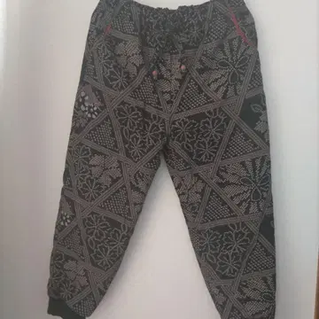 2 한나리 일본풍 패턴 속기모 몸빼 팬츠