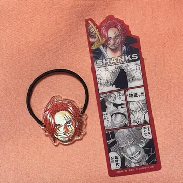원피스 샹크스 얼굴 머리끈 북마크 컬렉션 세트