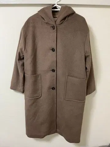 새상품급 URBAN RESEARCH 후드 부착 롱 코트 브라운