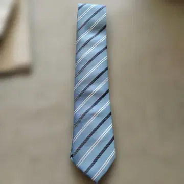 블루 계열 스트라이프 넥타이 SOIE SETA SEIDE