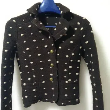 2 [이탈리아제] 압축 울 자켓 도트 엘레오노라 아마디 브라운