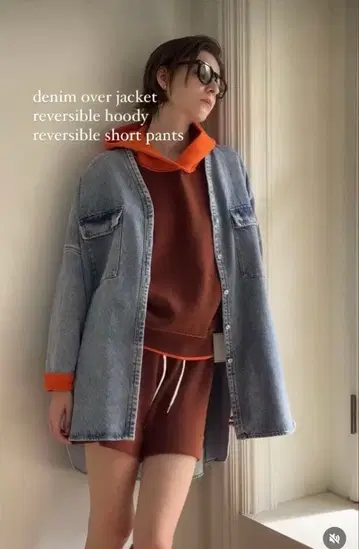 LINKABLE 라이트 블루 데님 자켓 8부 소매 벌룬 실루엣