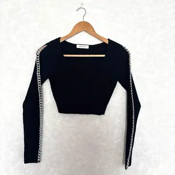 MELT THE LADY 멜트레이디 암 체인 니트 상의