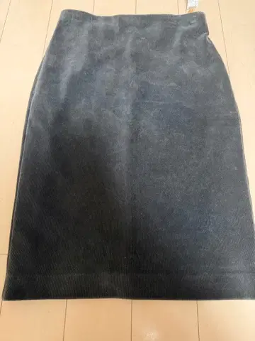 ANAYI 아나이 코듀로이 타이트 스커트 카키 38