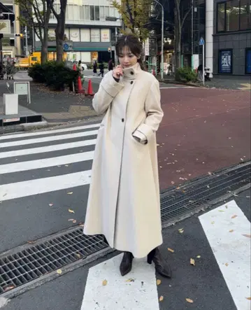 노엘라 NOELA 롱 코트 베이지 여성용 코트