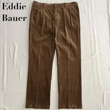 Eddie Bauer 코듀로이 팬츠 브라운 38 x 32 와이드 팬츠