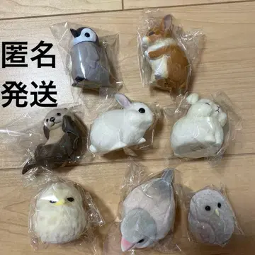 테노리 프렌즈 소프트 비닐 플러피 새 토끼 올빼미 랏코