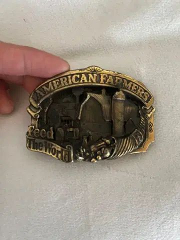 아메리칸 파머스 버클 천연 가죽 벨트