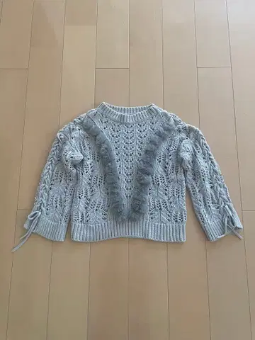 그레이스 콘티넨탈 레이스 편직 퍼 니트