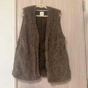 a part by 모듬 인조 모피 베스트