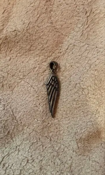 실버 925 깃털 펜던트