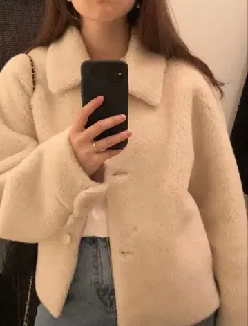 ounce 한국 보아 자켓 크림