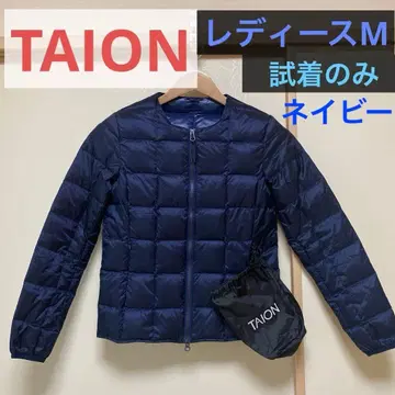 TAION 타이온 노카라 다운 자켓 네이비 여성용 M