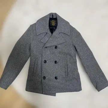 그레이 울 피 코트 S