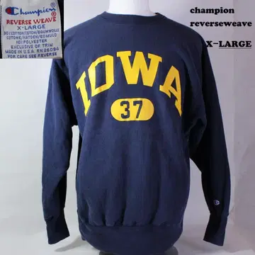 리버스 위브 자수 iowa 네이비 챔피온 2단 캡슐 대학 USA