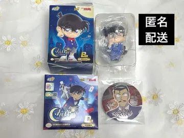 코난 복권 중국 B상 피규어 신이치 D상 코고로 캔뱃지 세트