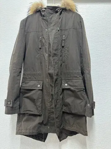 COMME CA MEN 다크 브라운 모즈 코트 S