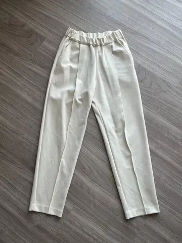 OHGA 마쉬멜로우 팬츠 보통 길이 밀크 S 사이즈