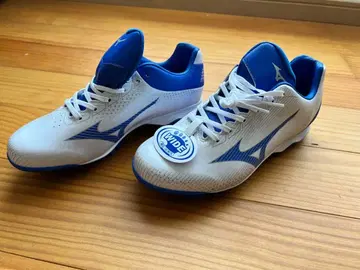 미즈노 스파이크 화이트/블루 와이드