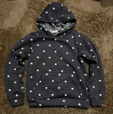 OAFISH 별 패턴 후드티 블랙