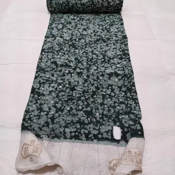 순수 실크 추상 미니 꽃무늬 기모노 옷감 (866)