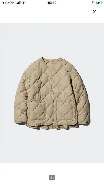 UNIQLO 퍼프 테크 릴랙스 자켓