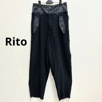 Rito 리토 트위드 팬츠 블랙