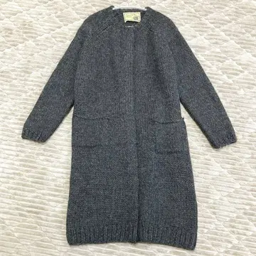 리제타 Tricote A La Main 울 니트 노카라 코트