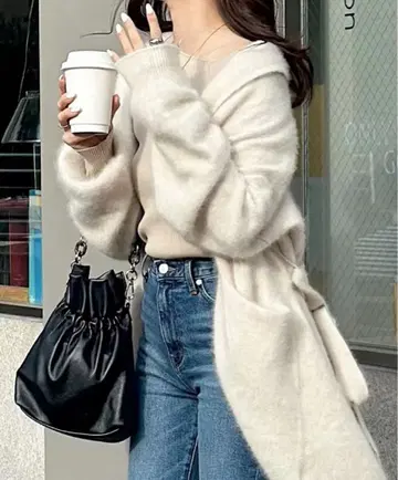 anuans 라쿤 숄카라 가디건